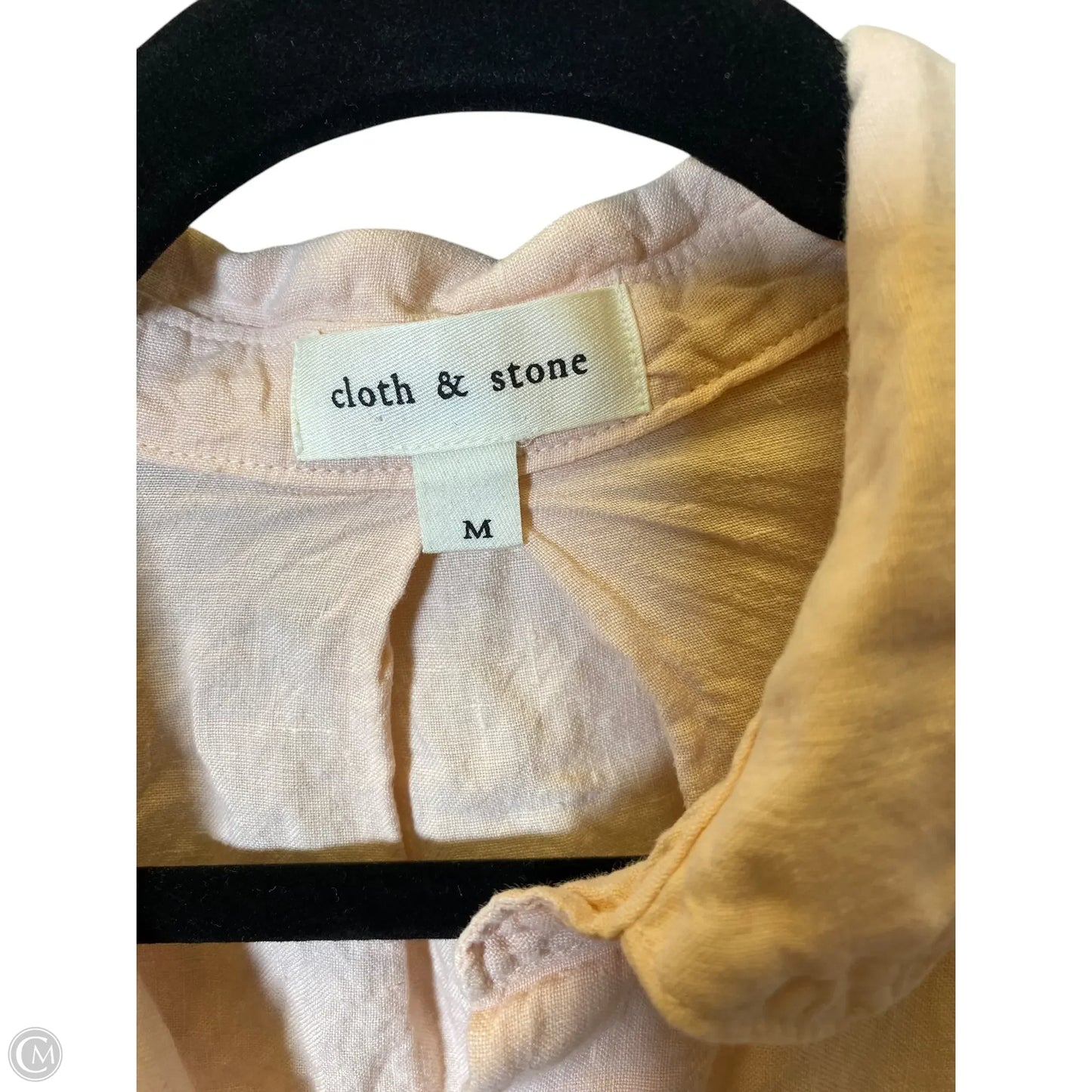 Blouse Long Sleeve By Cloth & Stone In Pink, Size: M