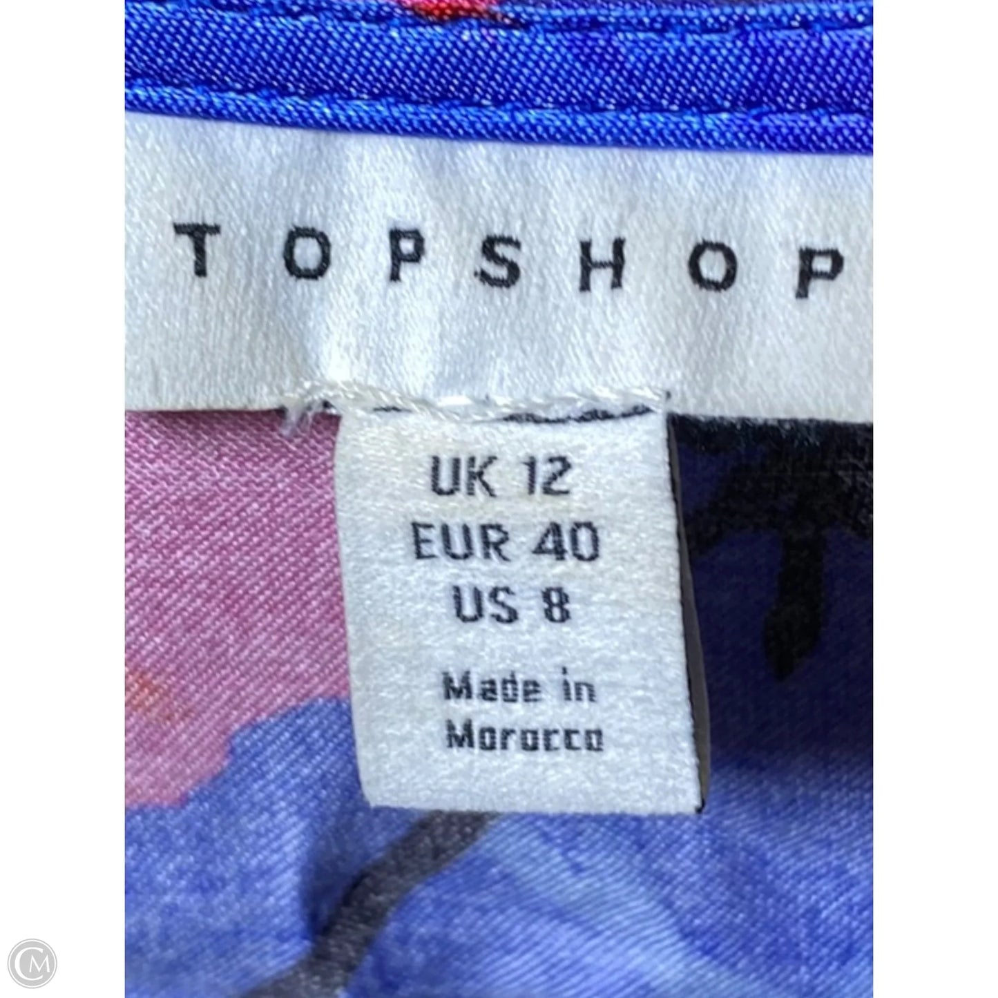 Dress Casual Midi By Topshop In Floral Print, Size: M