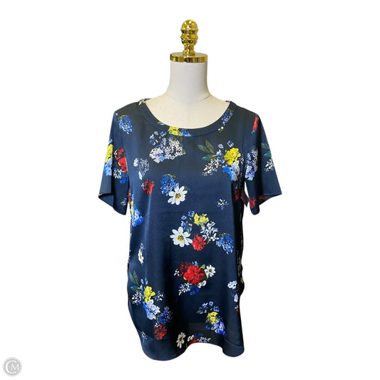 Blouse Short Sleeve By Banana Republic In Floral Print, Size: Xs