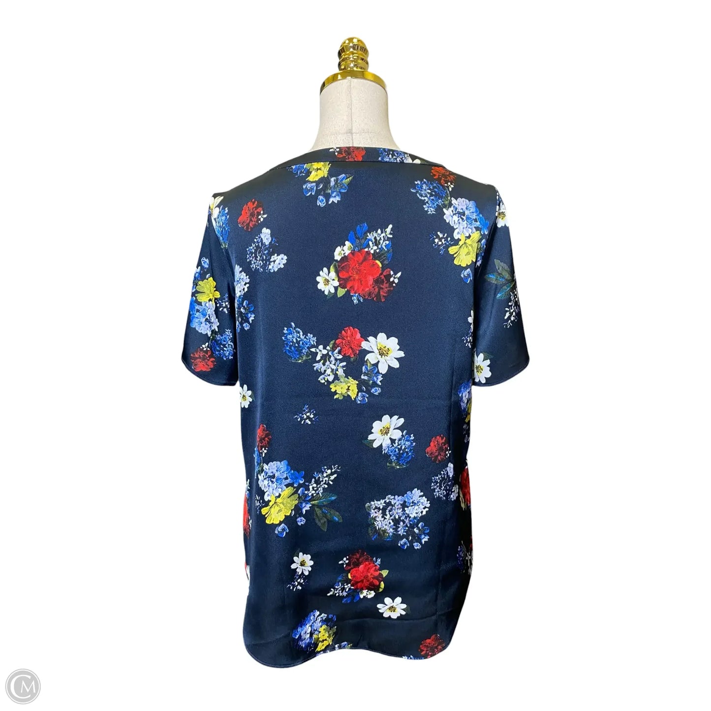 Blouse Short Sleeve By Banana Republic In Floral Print, Size: Xs
