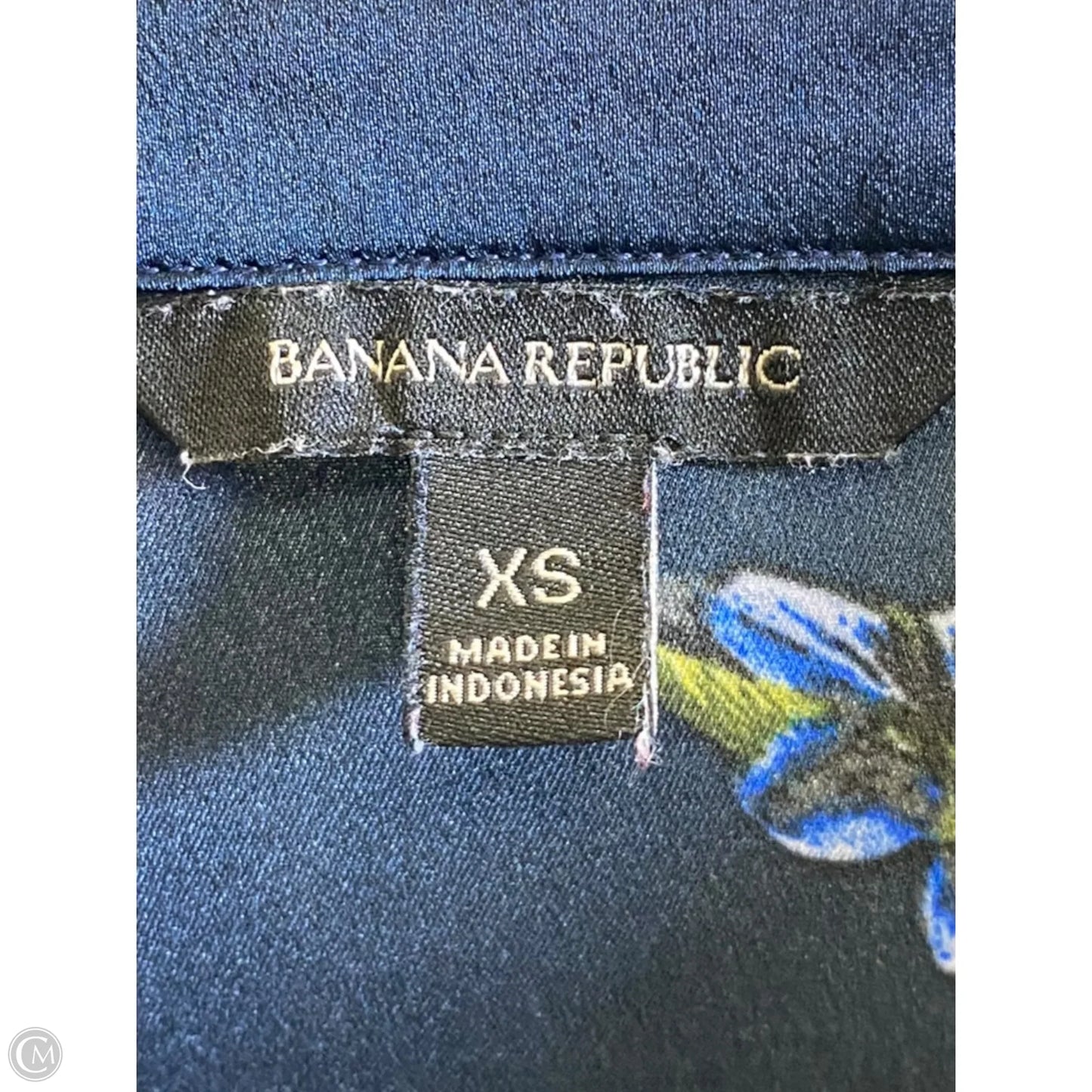 Blouse Short Sleeve By Banana Republic In Floral Print, Size: Xs