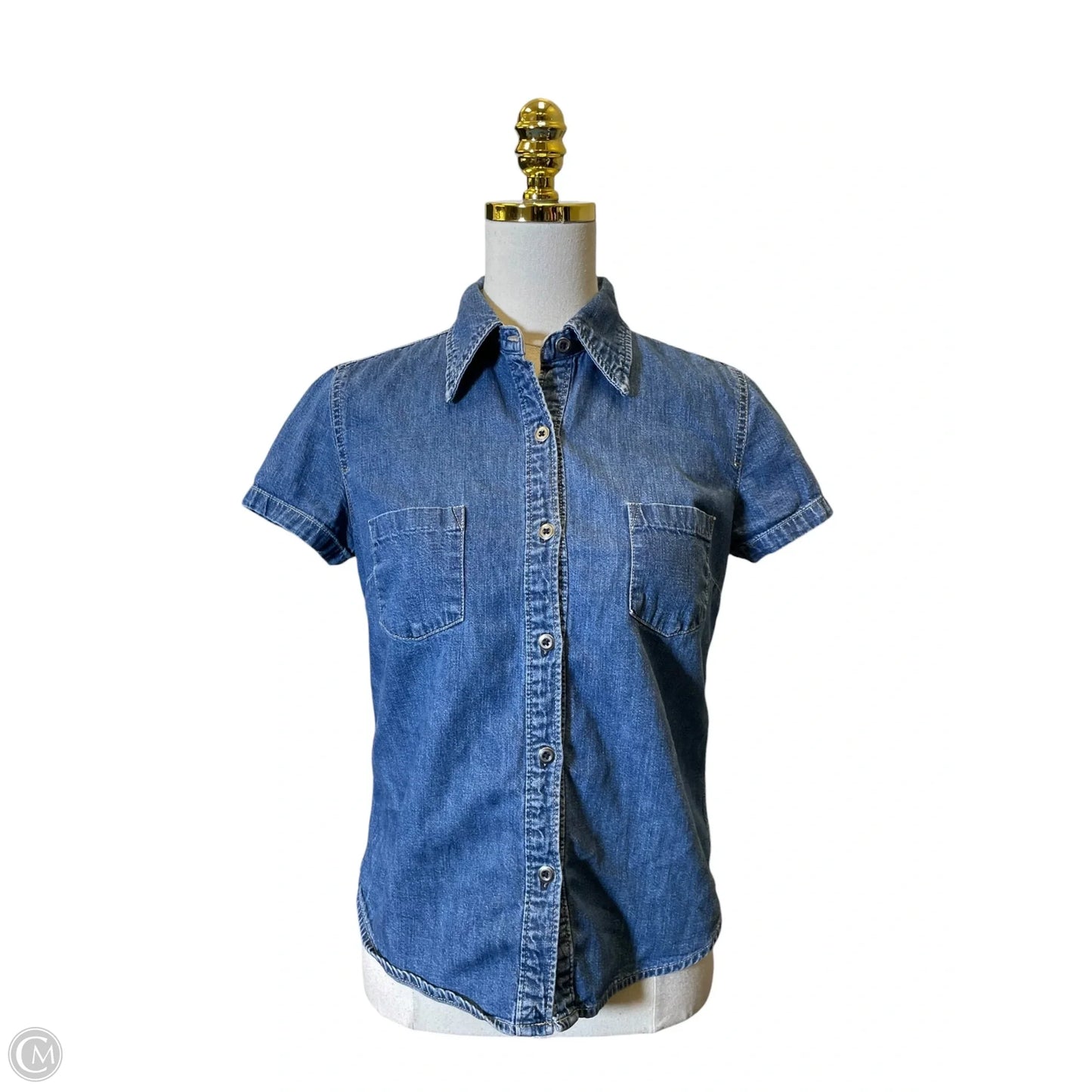 Top Short Sleeve By Gap In Blue, Size: S