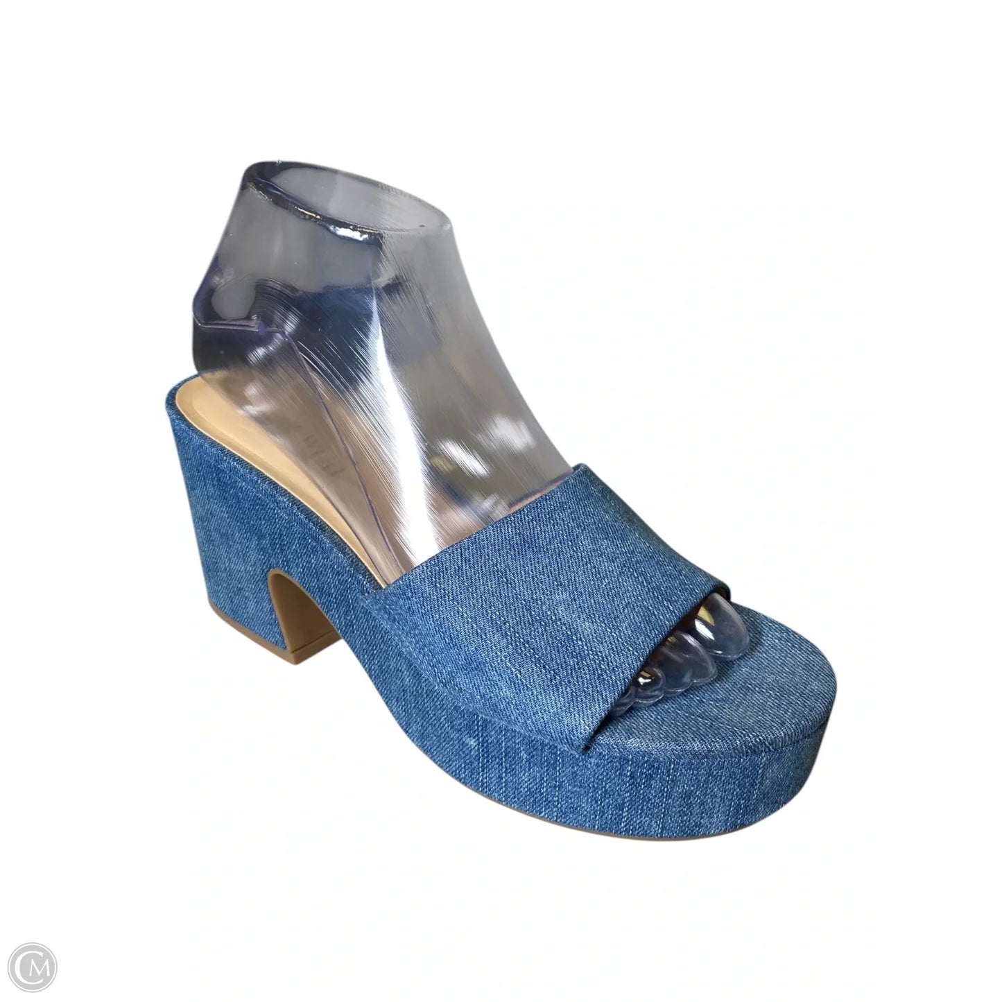 Shoes Heels Block By Nine West In Blue, Size: 7.5