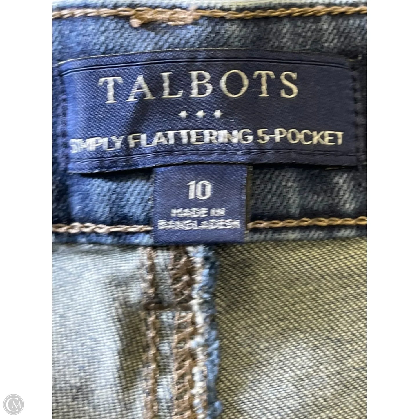 Jeans Straight By Talbots In Blue, Size: 10