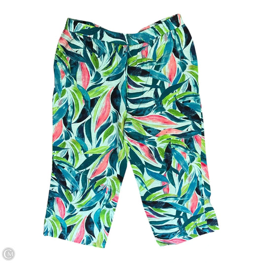 Pants Wide Leg By Investments In Multi-colored, Size: 14