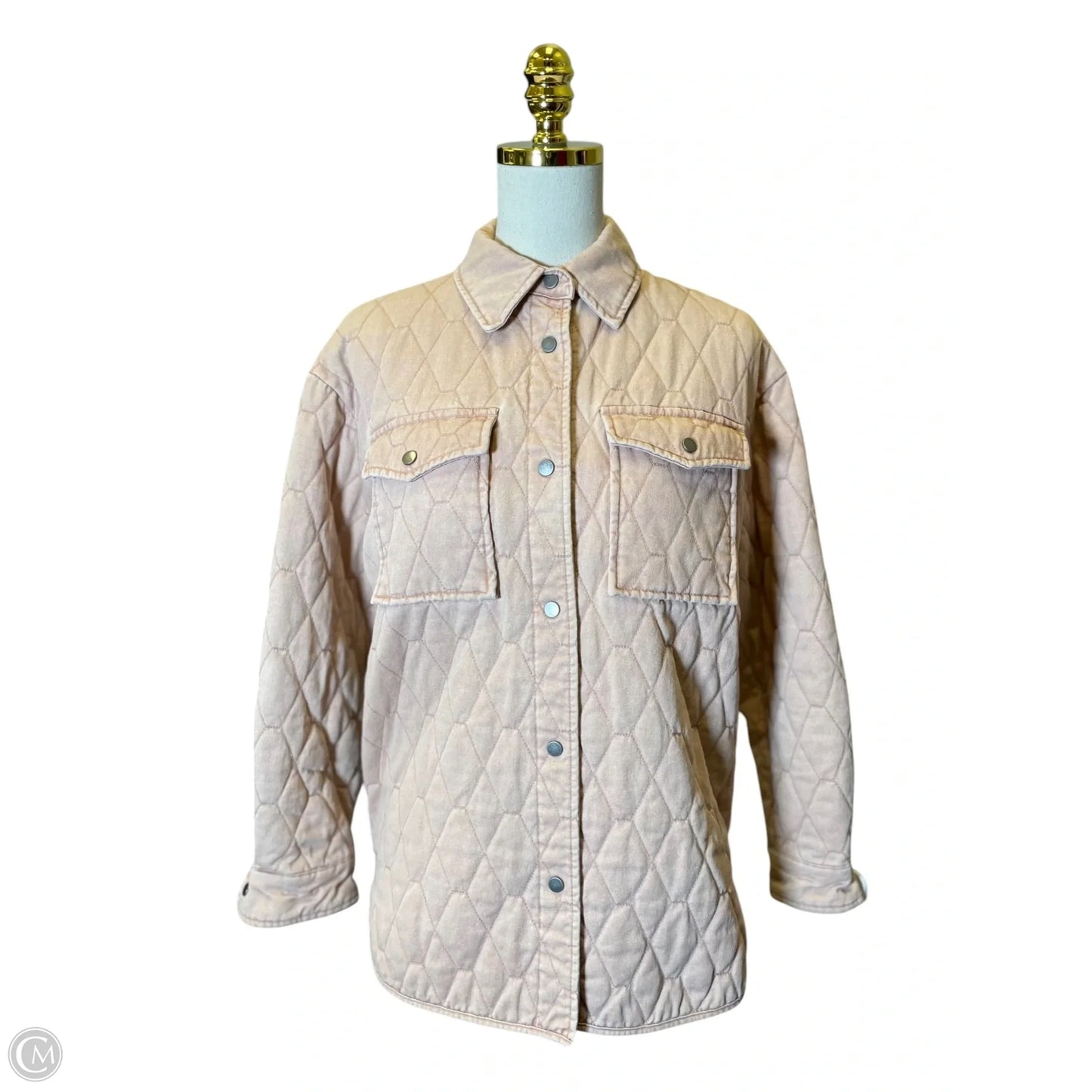 Jacket Puffer & Quilted By Joie In Pink, Size: Xs