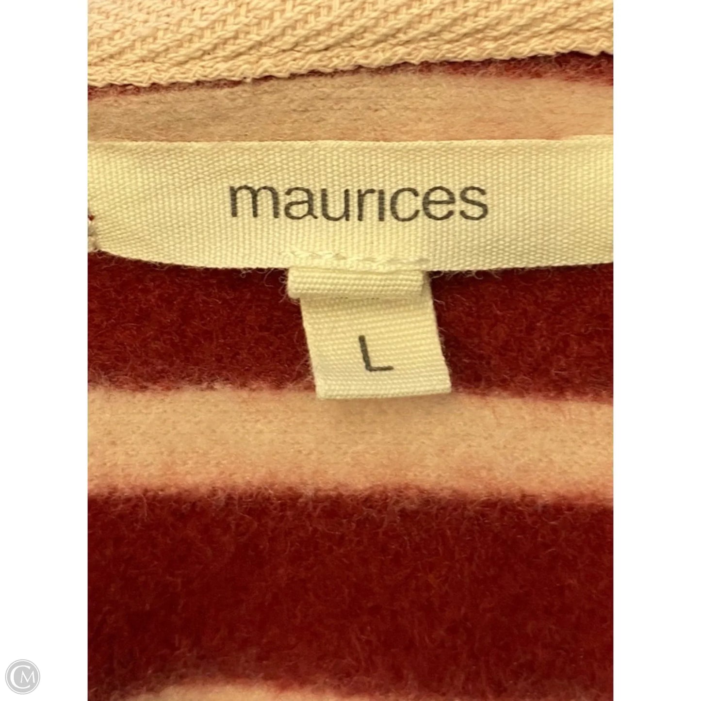 Sweater By Maurices In Pink & Red, Size: L