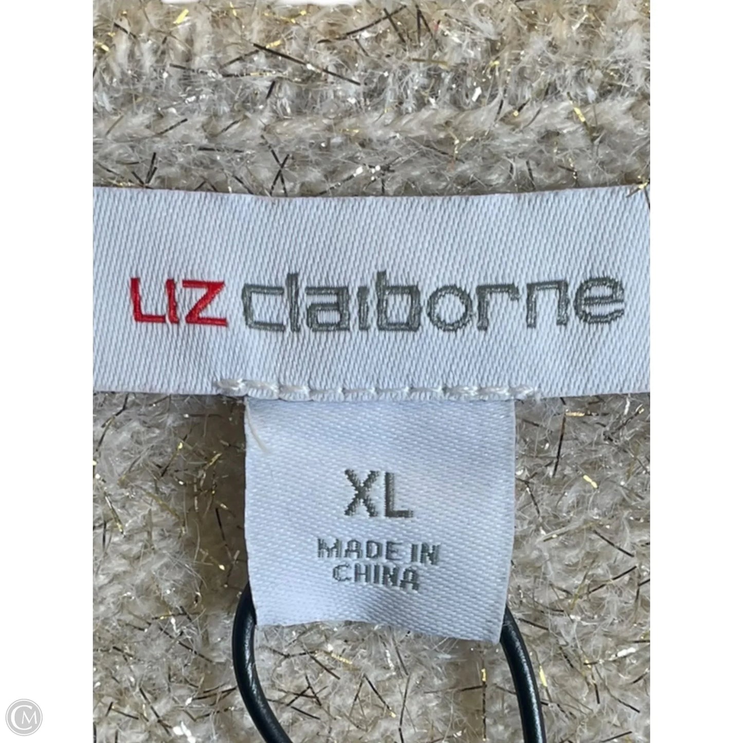 Sweater By Liz Claiborne In Gold, Size: Xl