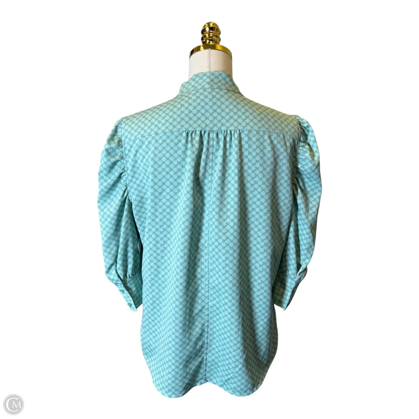 Blouse 3/4 Sleeve By White House Black Market In Green, Size: 8