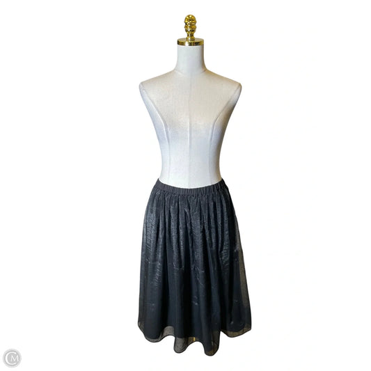 Skirt Midi By Banana Republic In Black, Size: S