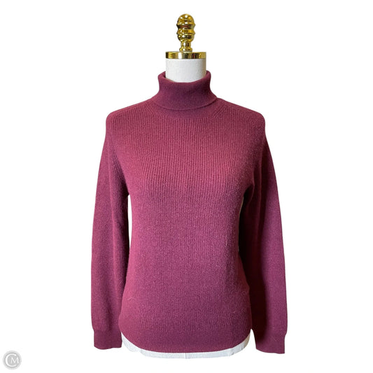 Sweater Cashmere By Ann Taylor In Maroon, Size: M