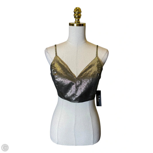 Top Sleeveless By Lulus In Gold, Size: M