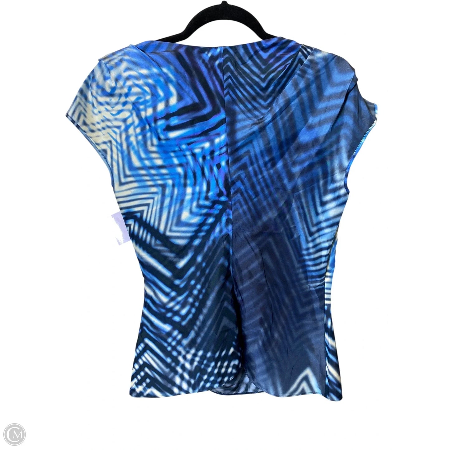 Top Short Sleeve By Hugo Boss In Blue, Size: S