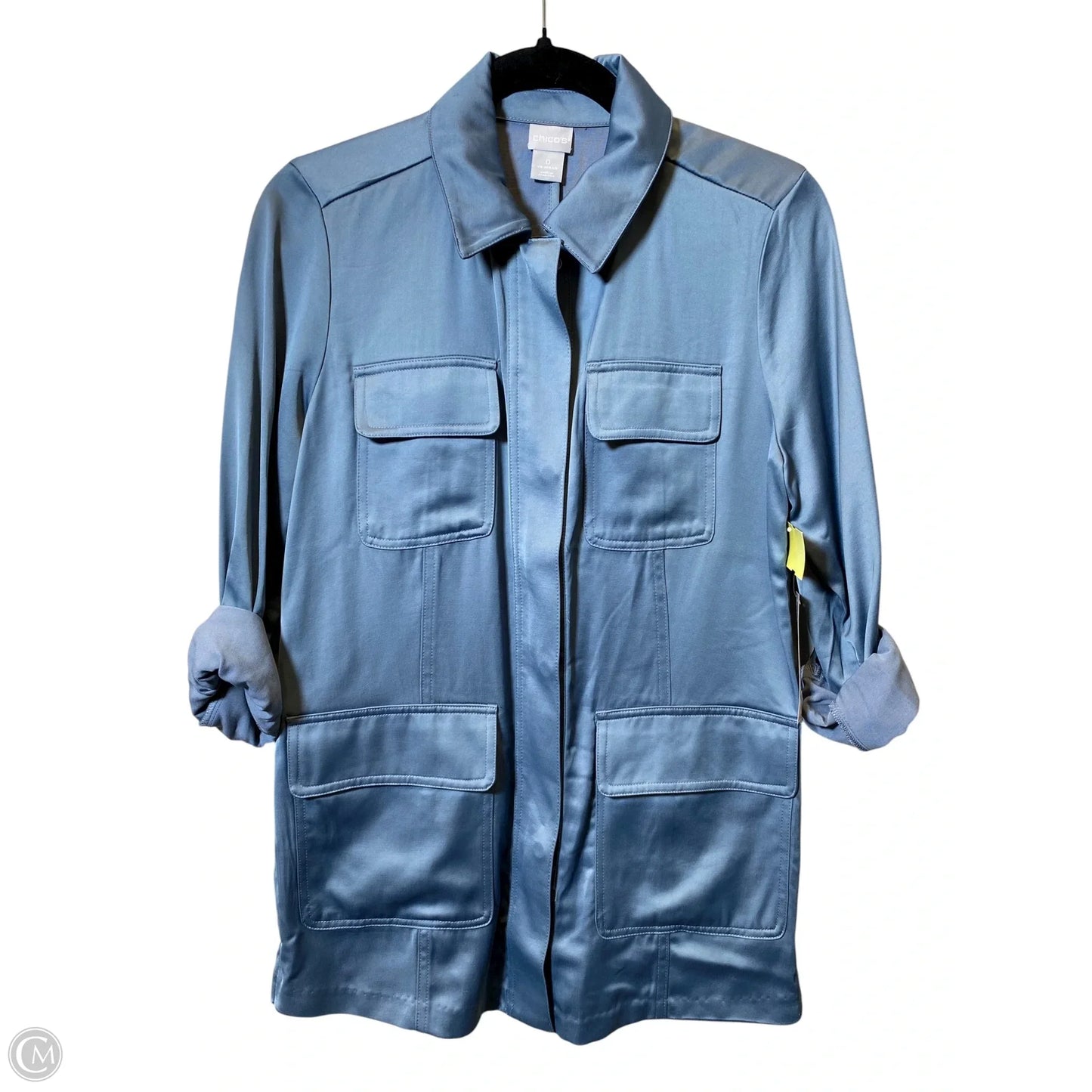 Jacket Other By Chicos In Blue, Size: S