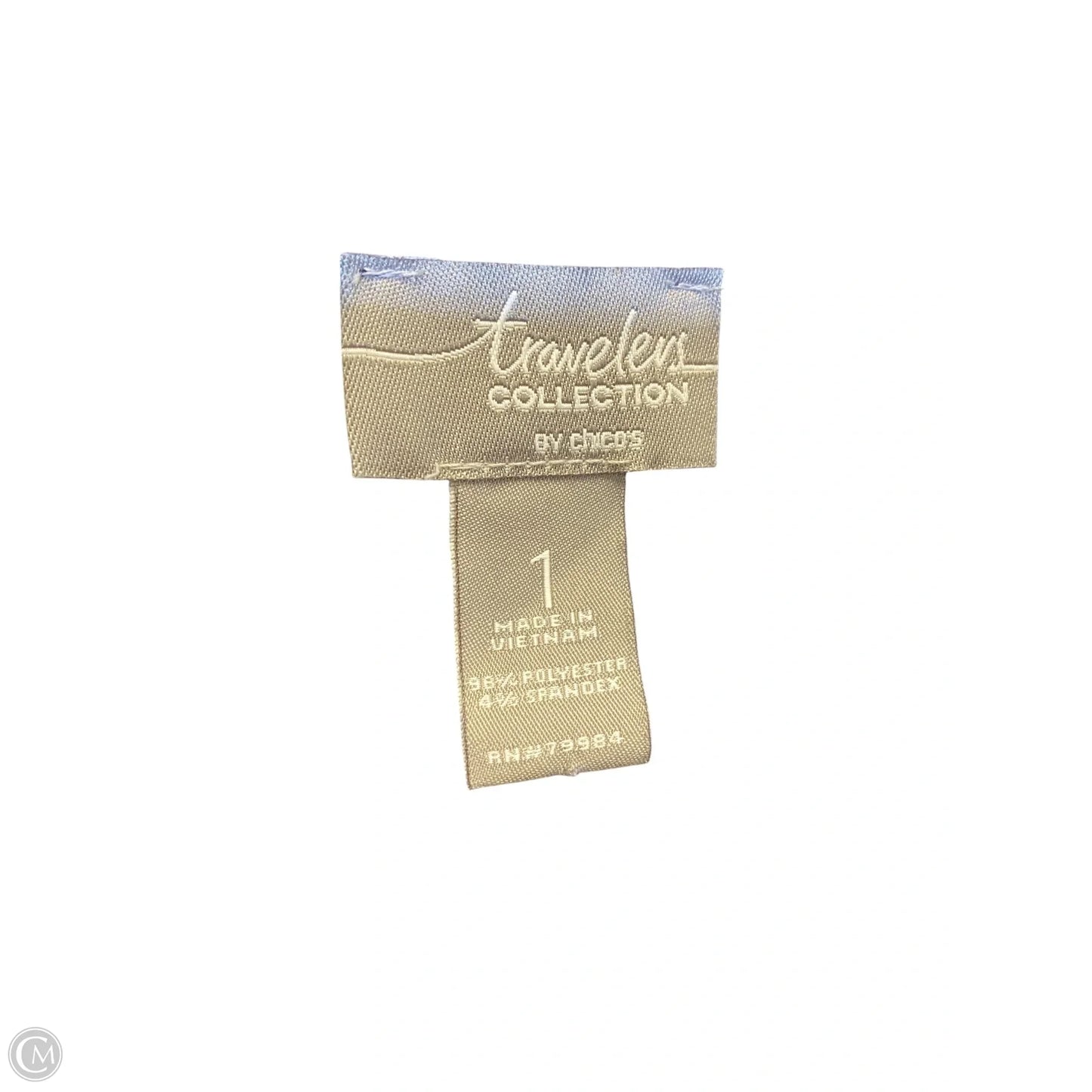 Cardigan By Chicos In Black & Gold, Size: M