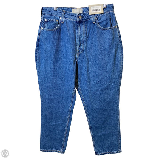 Jeans Straight By Everlane In Blue Denim, Size: 16