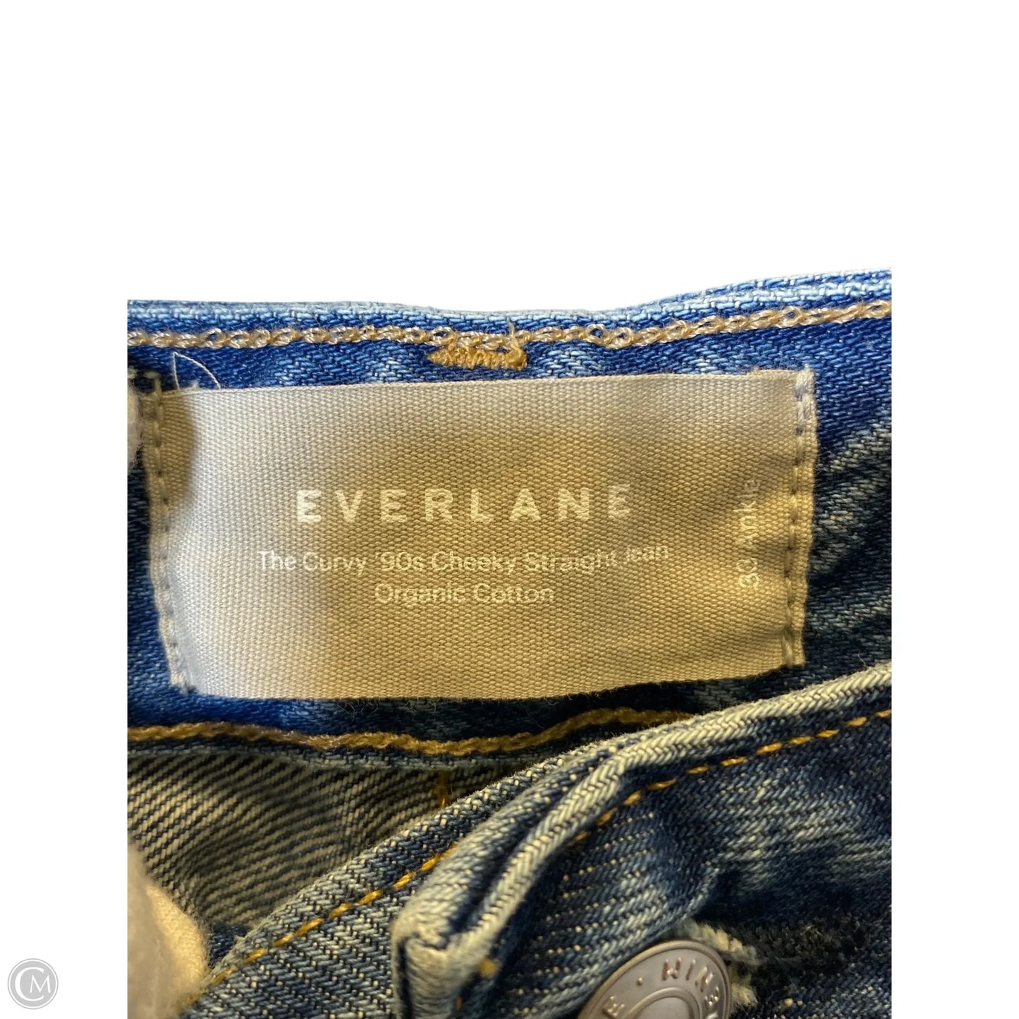 Jeans Straight By Everlane In Blue Denim, Size: 16