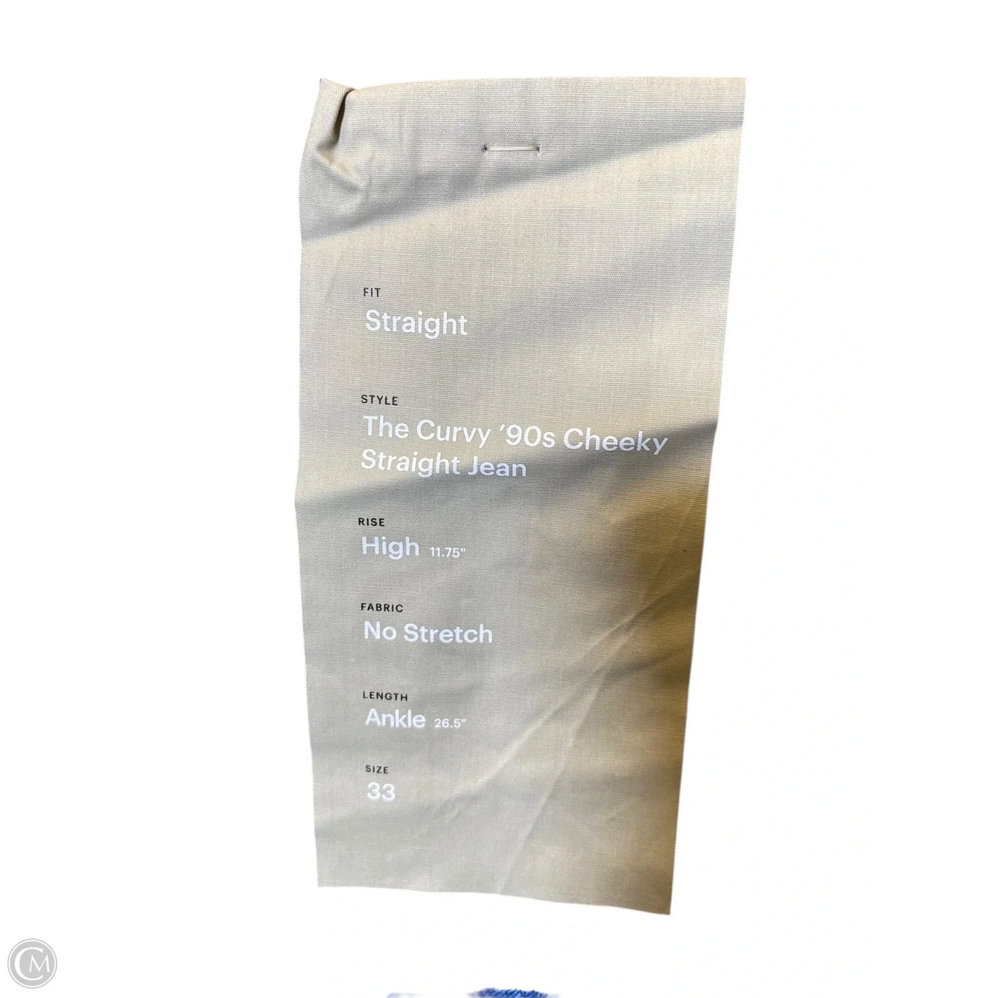 Jeans Straight By Everlane In Blue Denim, Size: 16