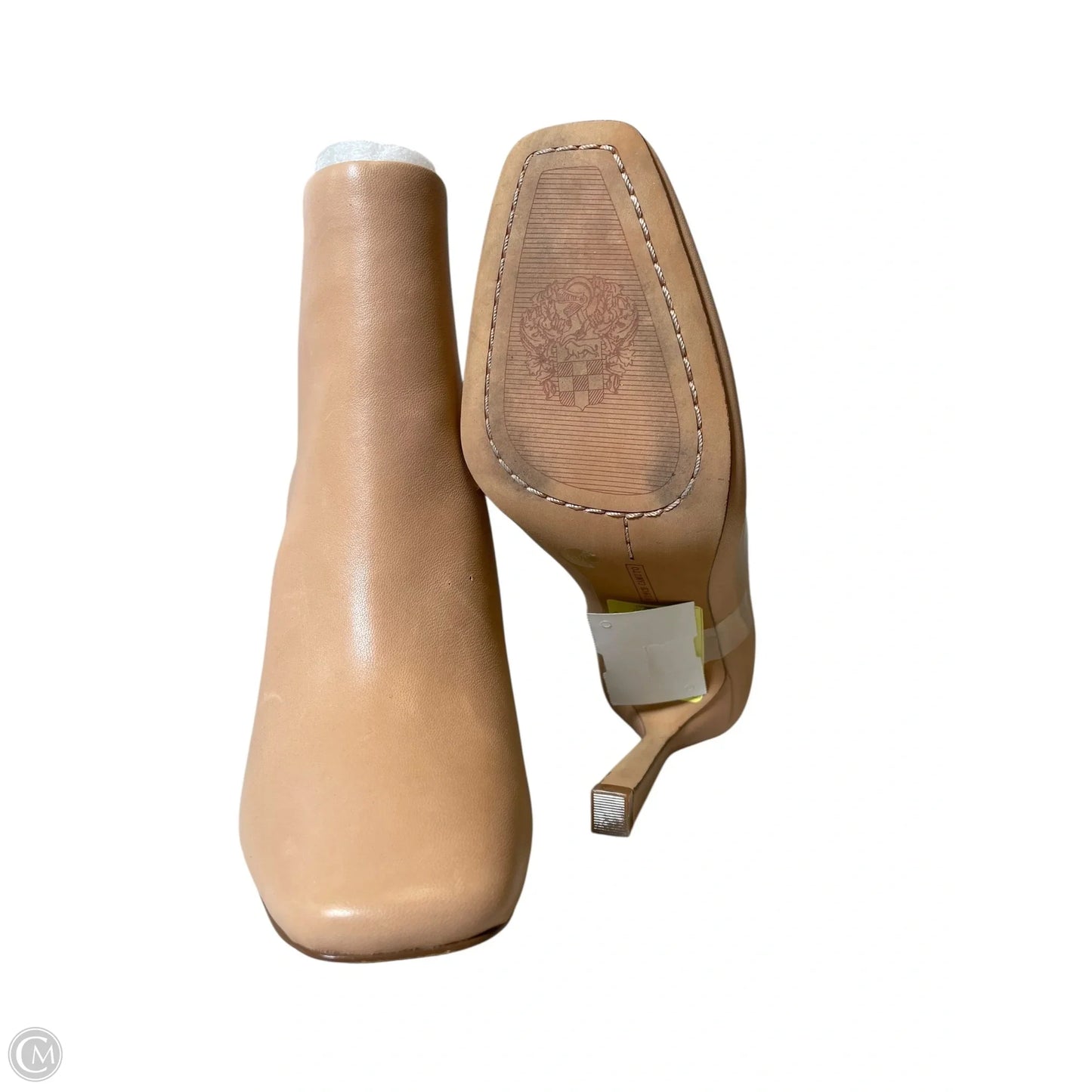 Boots Ankle Heels By Vince Camuto In Tan, Size: 5.5