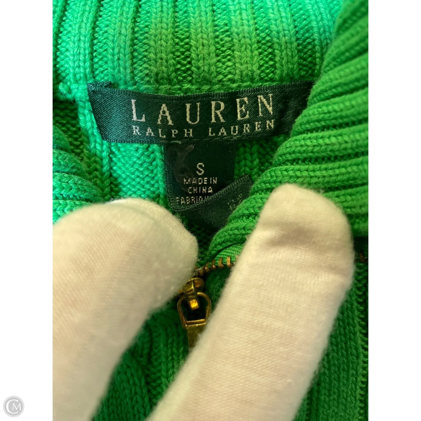 Sweater By Lauren By Ralph Lauren In Green, Size: S