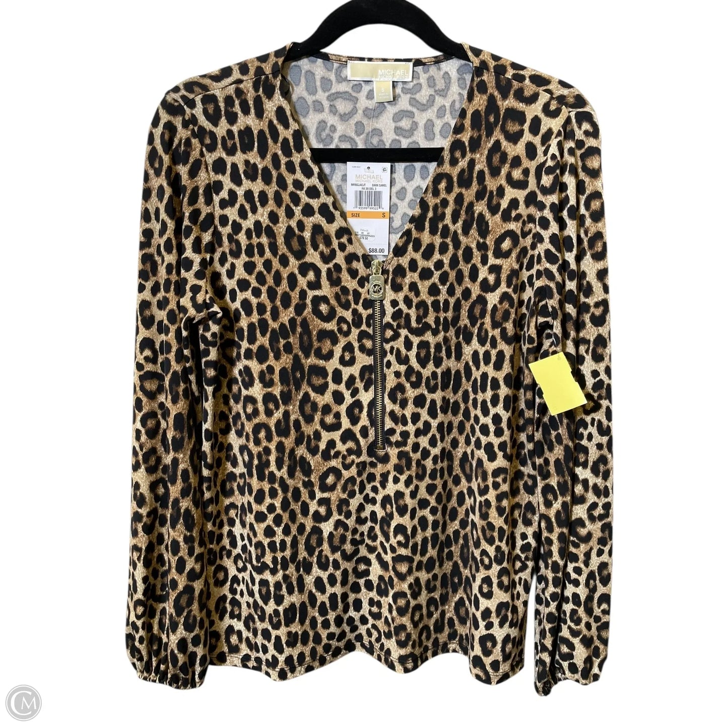Blouse Long Sleeve By Michael By Michael Kors In Animal Print, Size: S