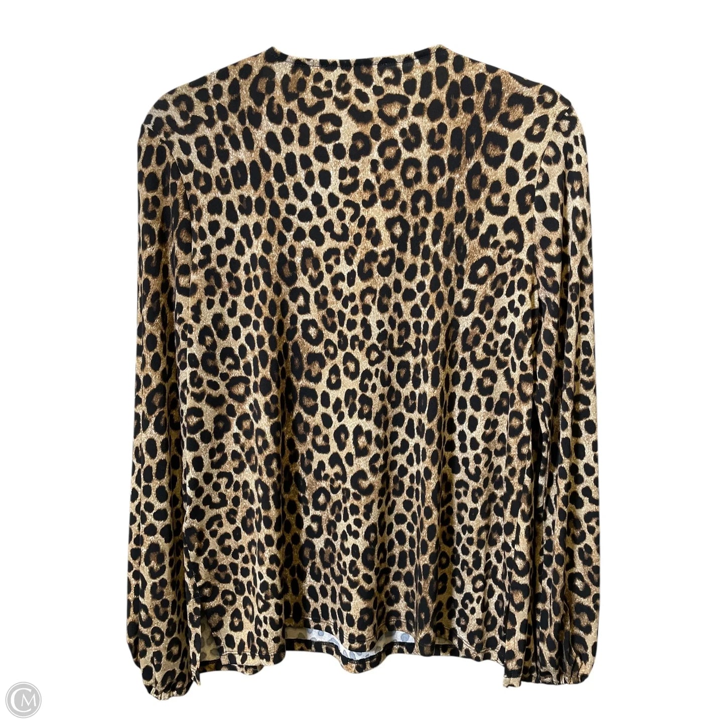 Blouse Long Sleeve By Michael By Michael Kors In Animal Print, Size: S