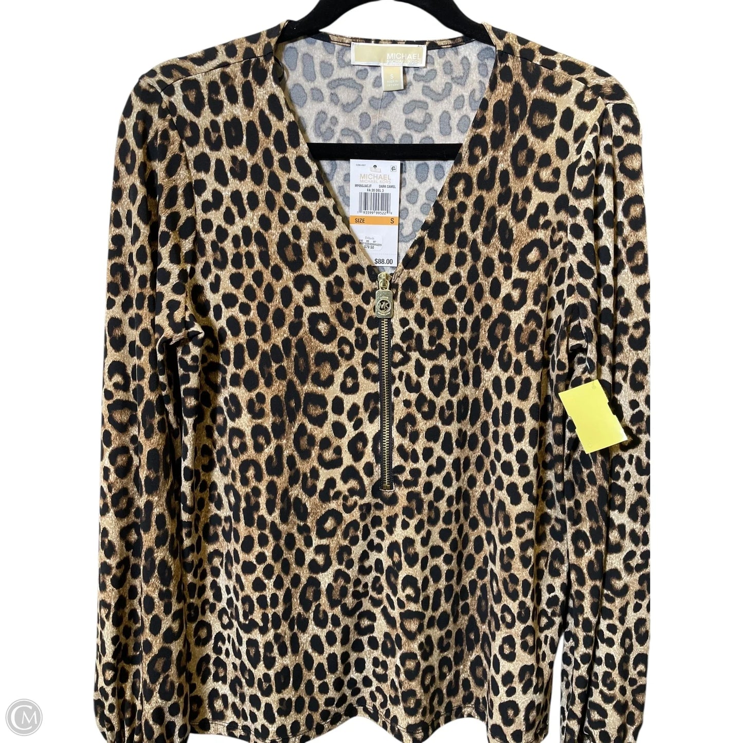 Blouse Long Sleeve By Michael By Michael Kors In Animal Print, Size: S