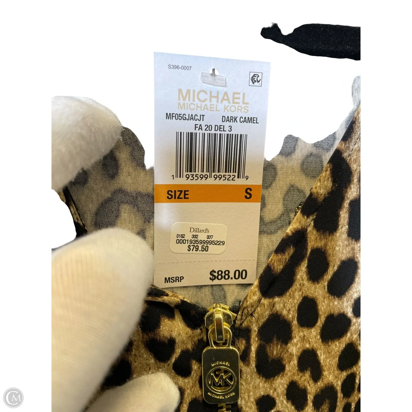 Blouse Long Sleeve By Michael By Michael Kors In Animal Print, Size: S