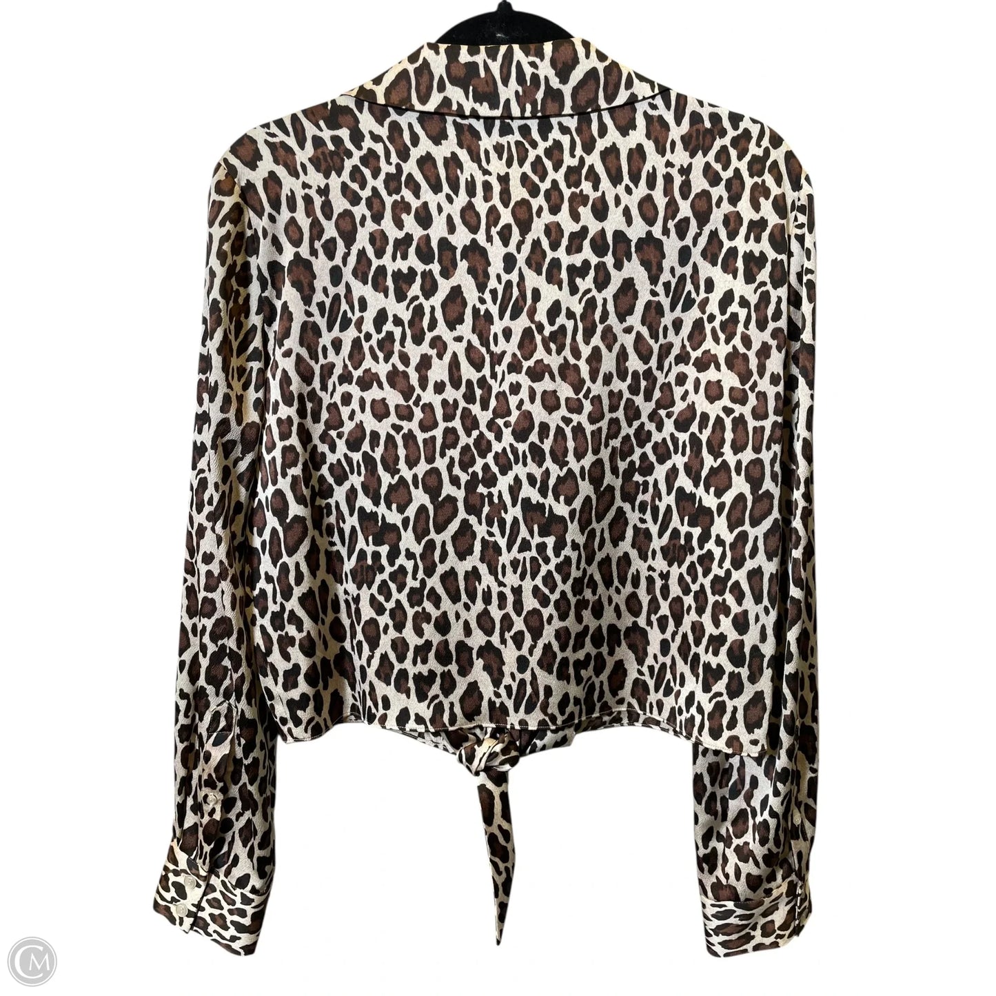 Top Long Sleeve By Gianni Bini In Animal Print, Size: Mp