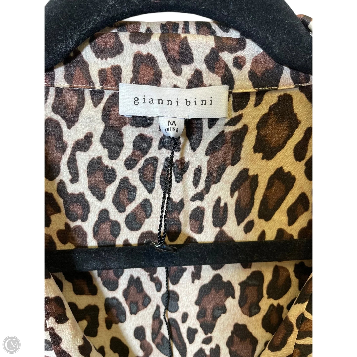 Top Long Sleeve By Gianni Bini In Animal Print, Size: Mp
