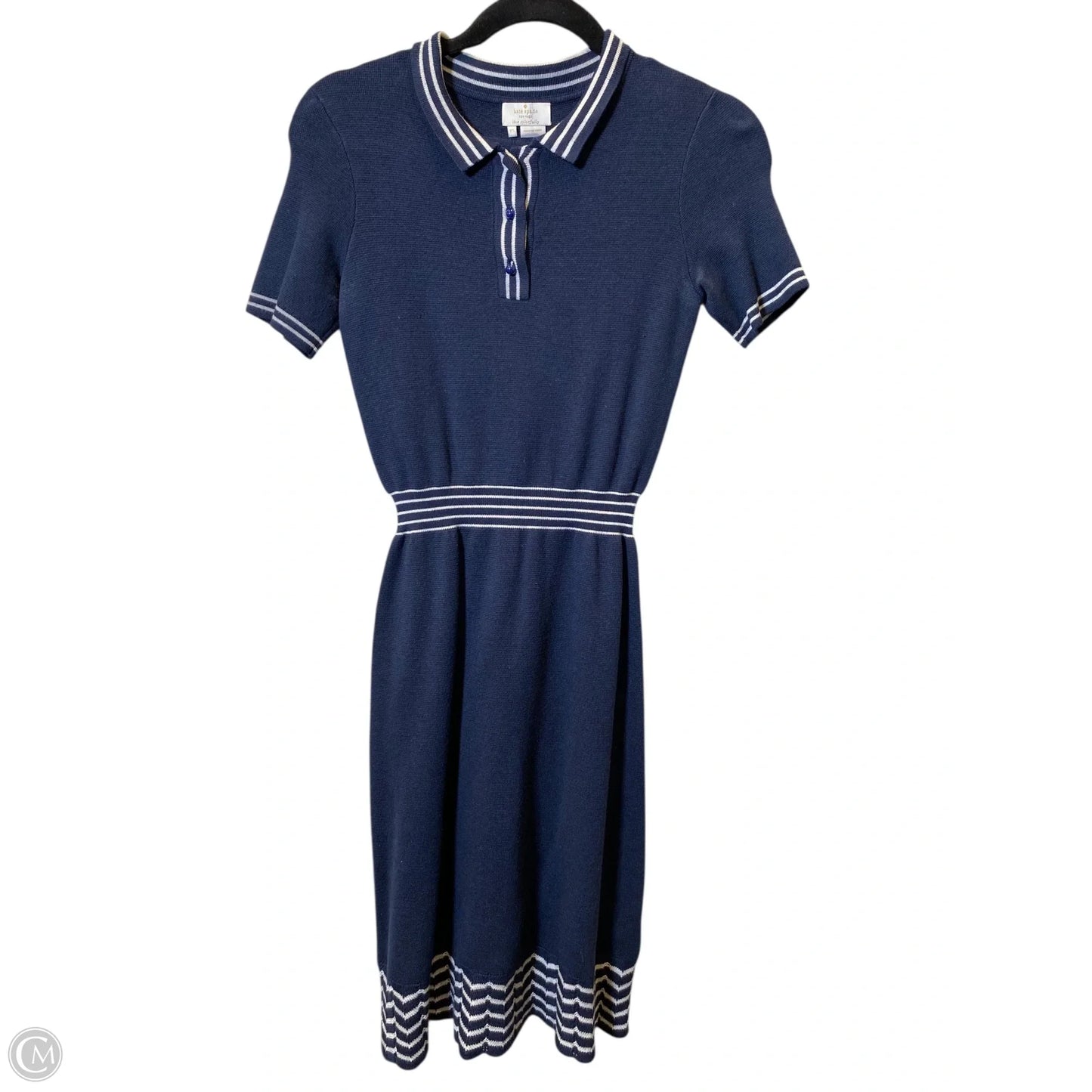 Dress Designer By Kate Spade In Blue & White, Size: Xs