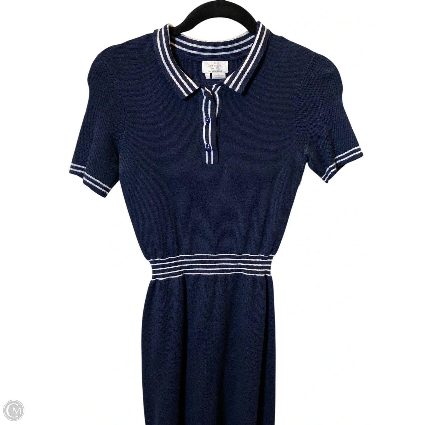 Dress Designer By Kate Spade In Blue & White, Size: Xs