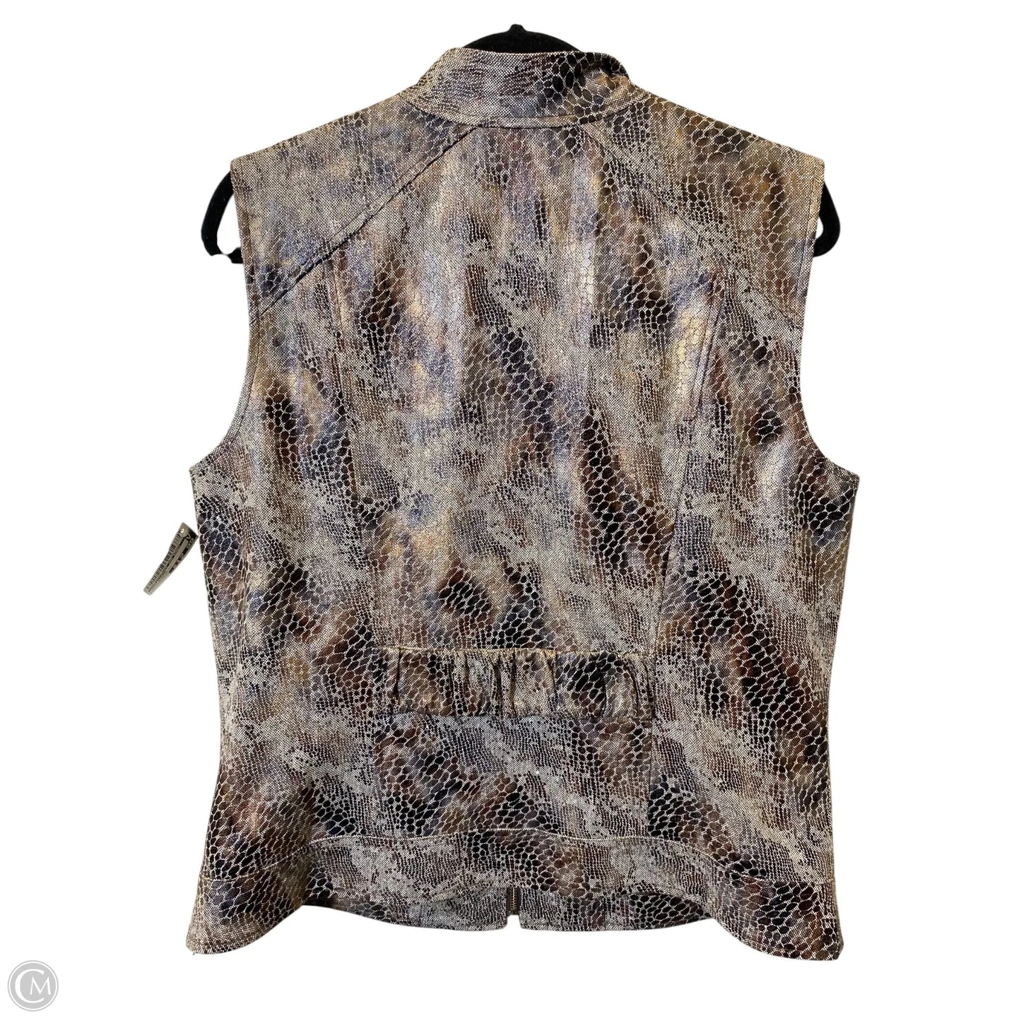 Vest Other By Christopher And Banks In Snakeskin Print, Size: L
