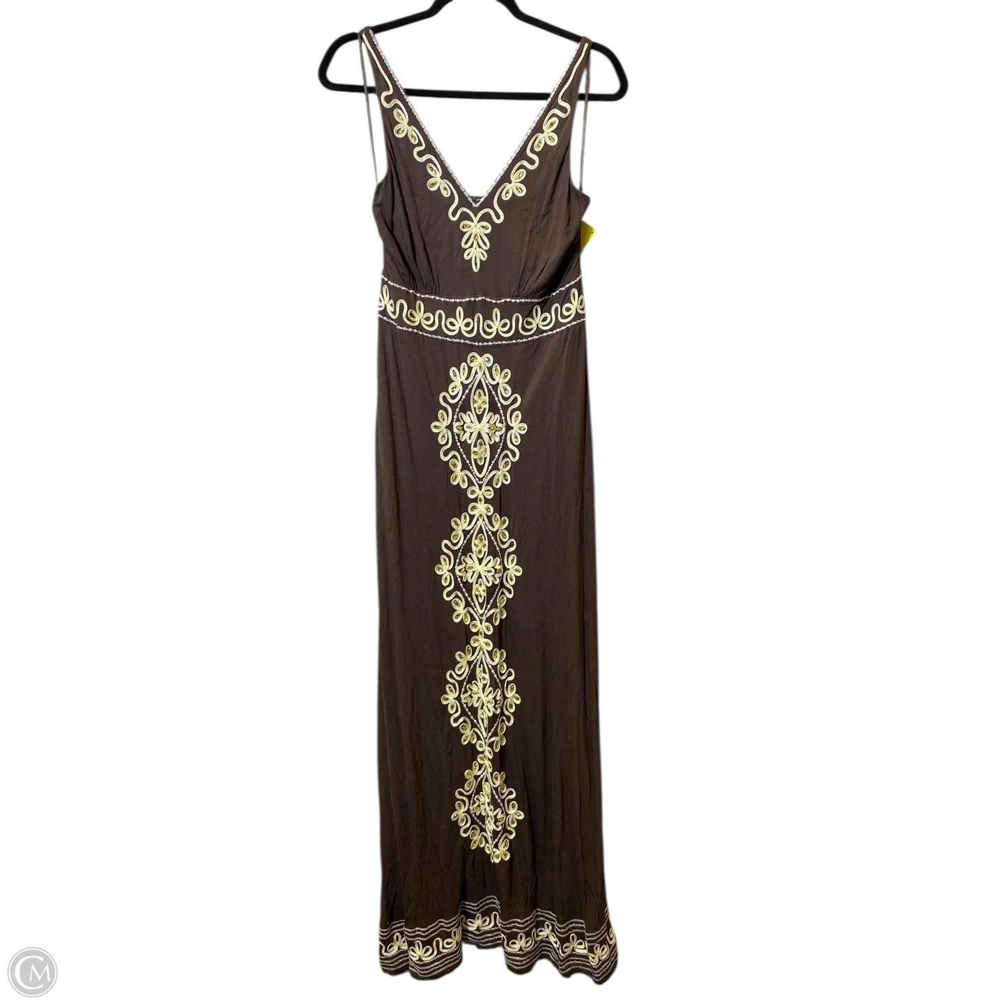 Dress Casual Maxi By Inc In Brown & Cream, Size: M