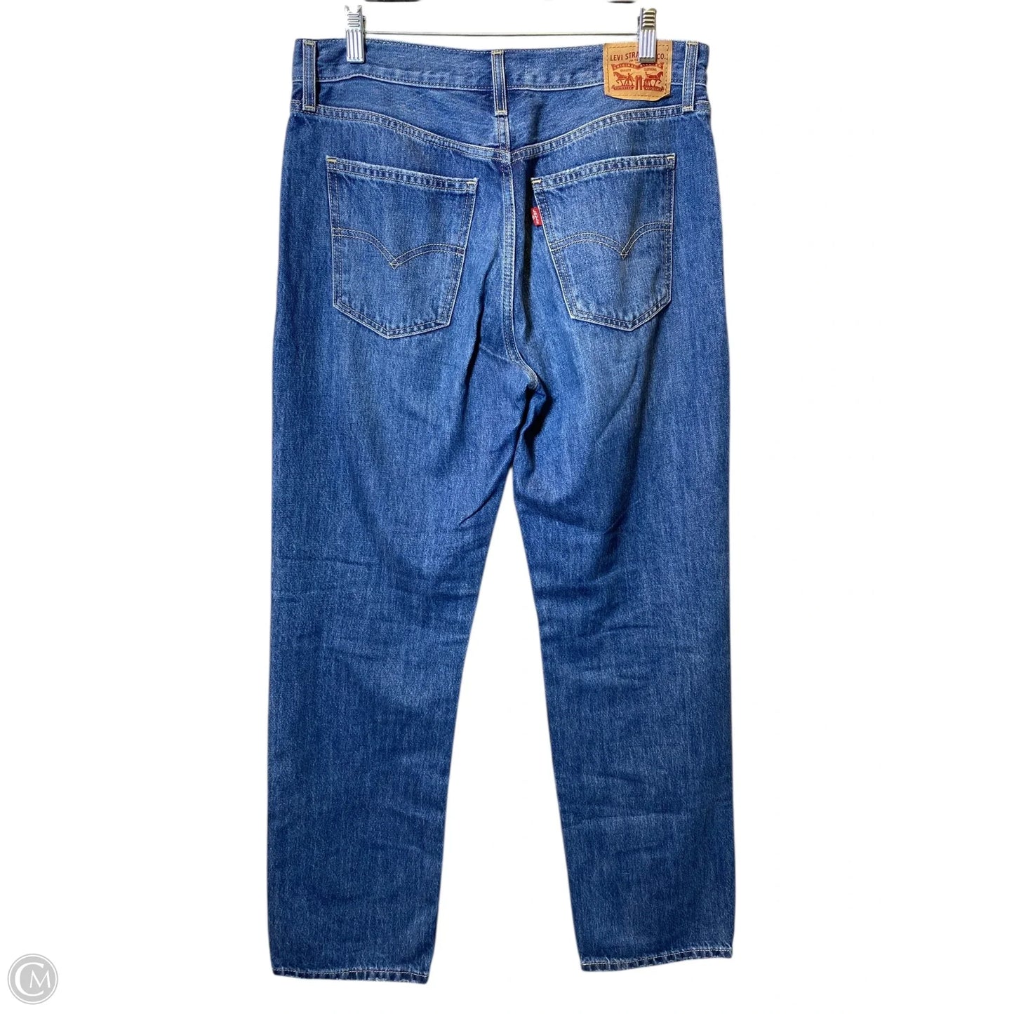 Jeans Straight By Levis In Blue Denim, Size: 6