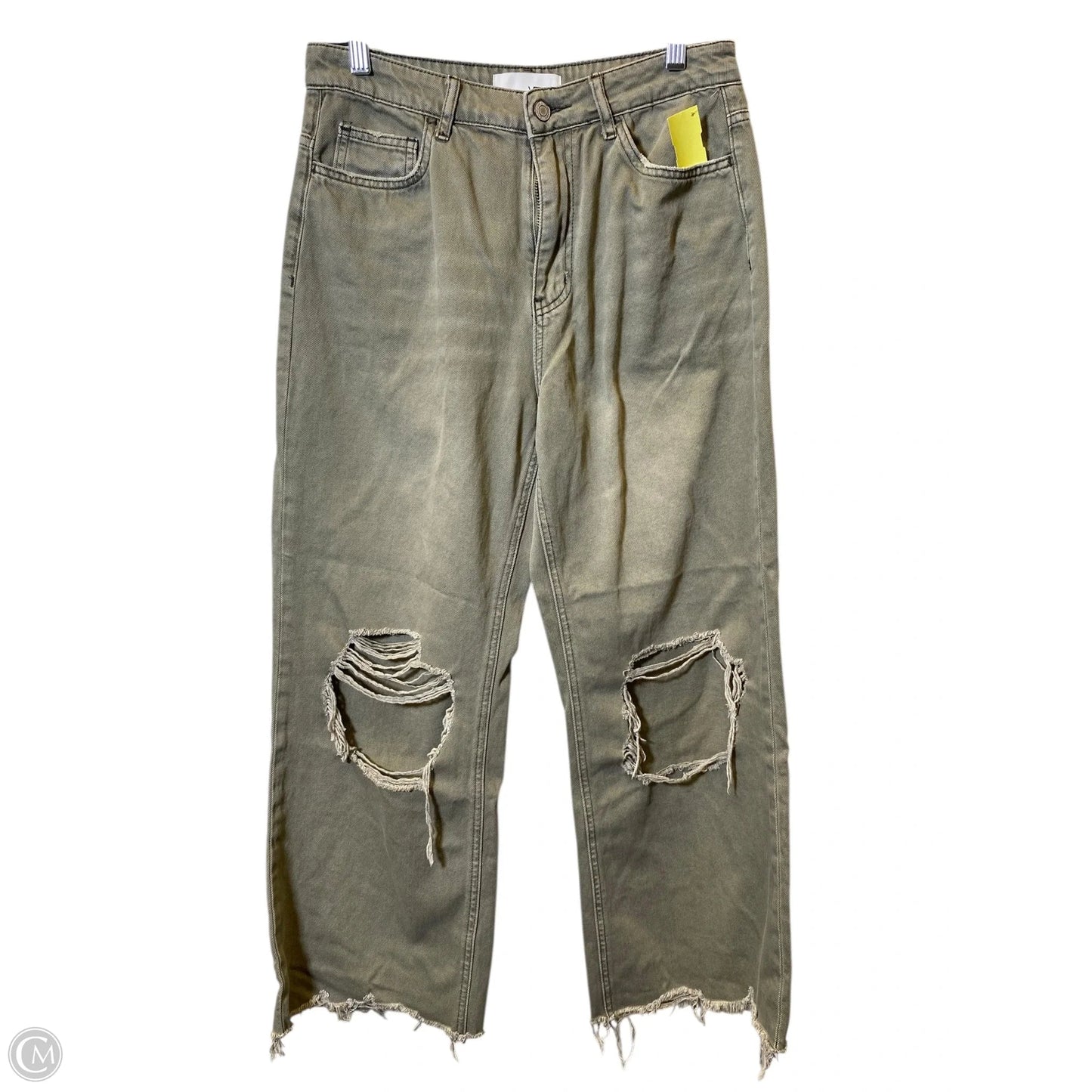 Jeans Wide Leg By Vervet In Green, Size: 6