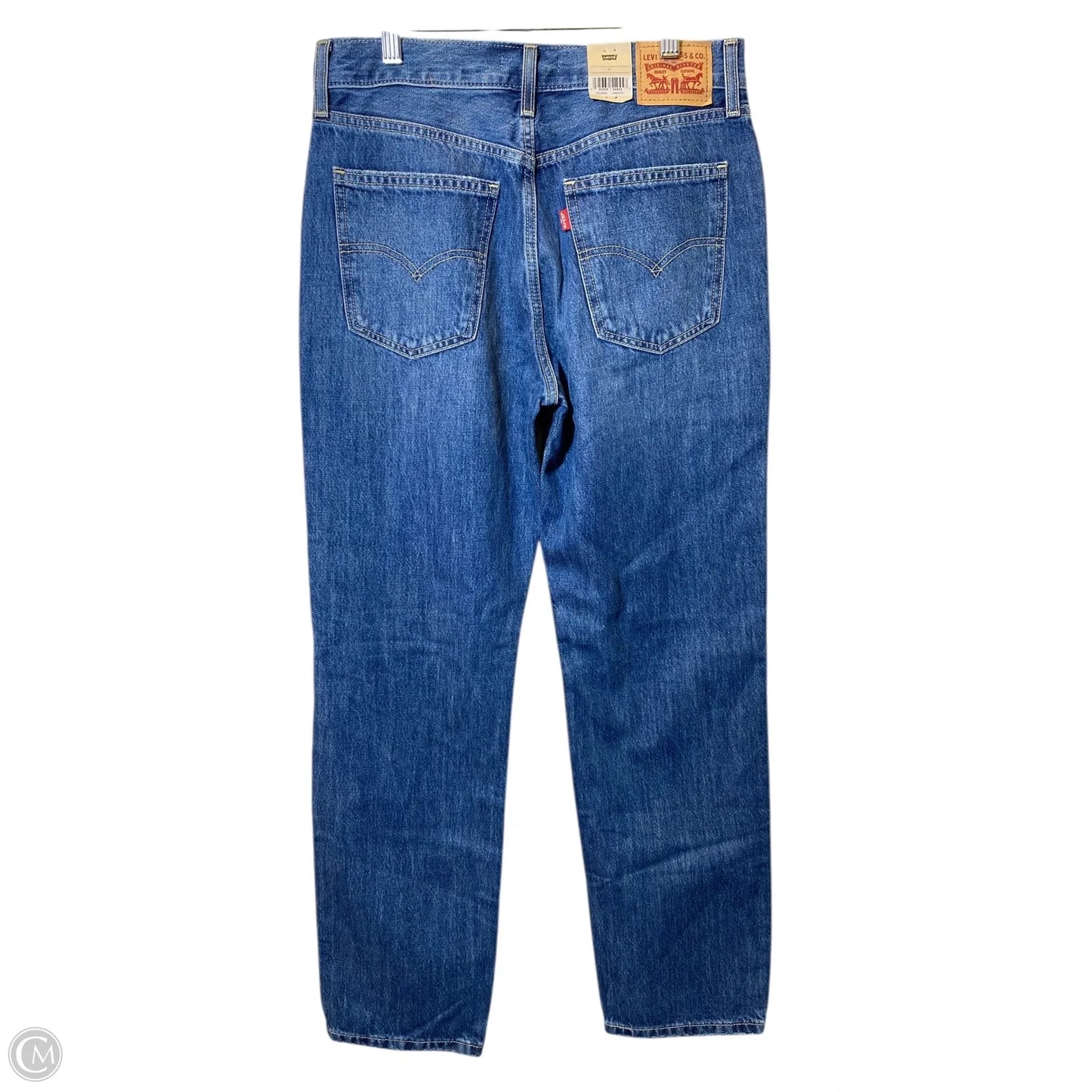 Jeans Straight By Levis In Blue Denim, Size: 4