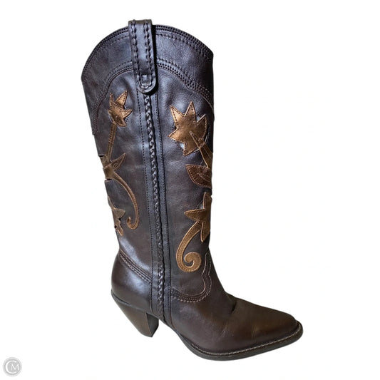 Boots Western By Clothes Mentor In Brown, Size: 6.5