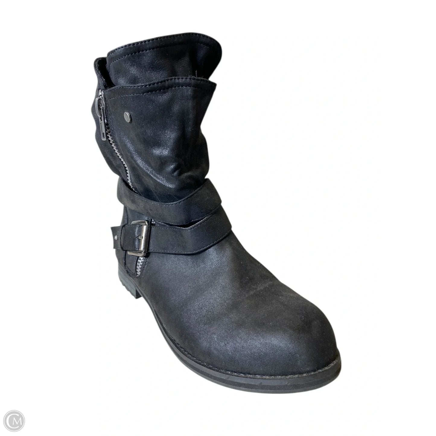 Boots Mid-calf Flats By Lane Bryant In Black, Size: 11