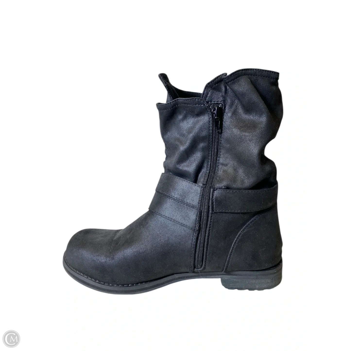 Boots Mid-calf Flats By Lane Bryant In Black, Size: 11