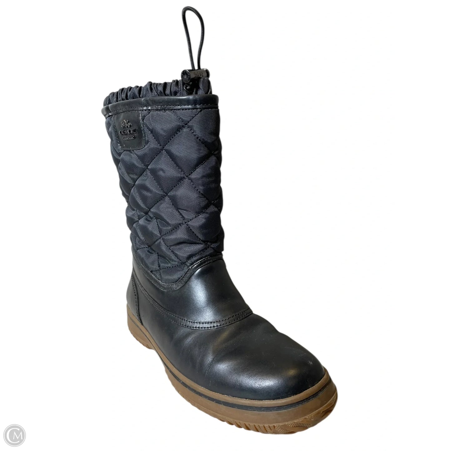 Boots Designer By Coach In Black, Size: 8