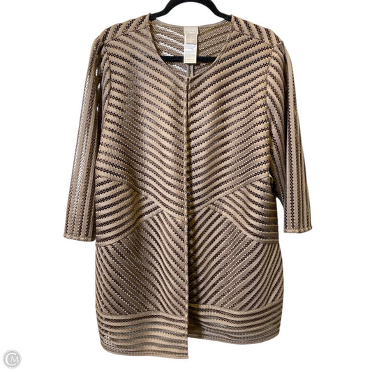 Cardigan By Chicos In Brown, Size: Xl