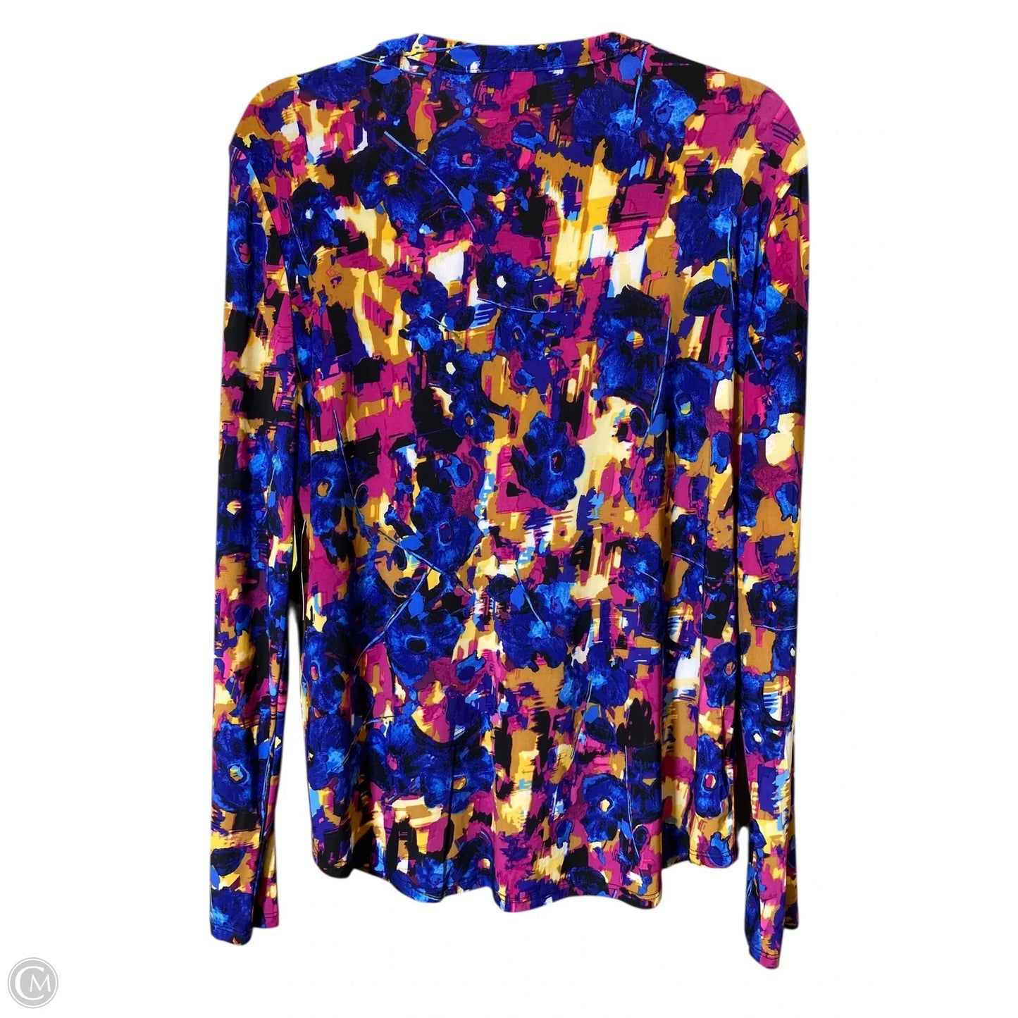 Blouse Long Sleeve By Inc In Multi-colored, Size: L