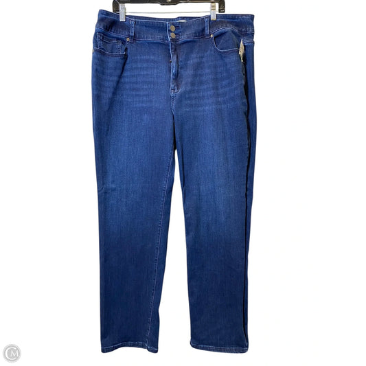 Jeans Straight By Lane Bryant In Blue Denim, Size: 22