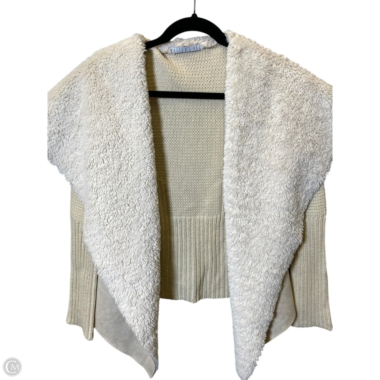 Cardigan By Potters Pot In Beige, Size: M