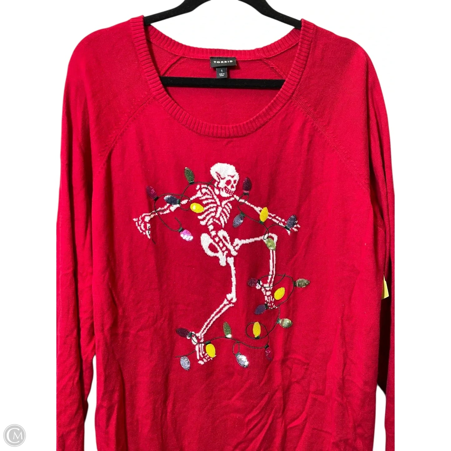 Sweater By Torrid In Red, Size: 1x