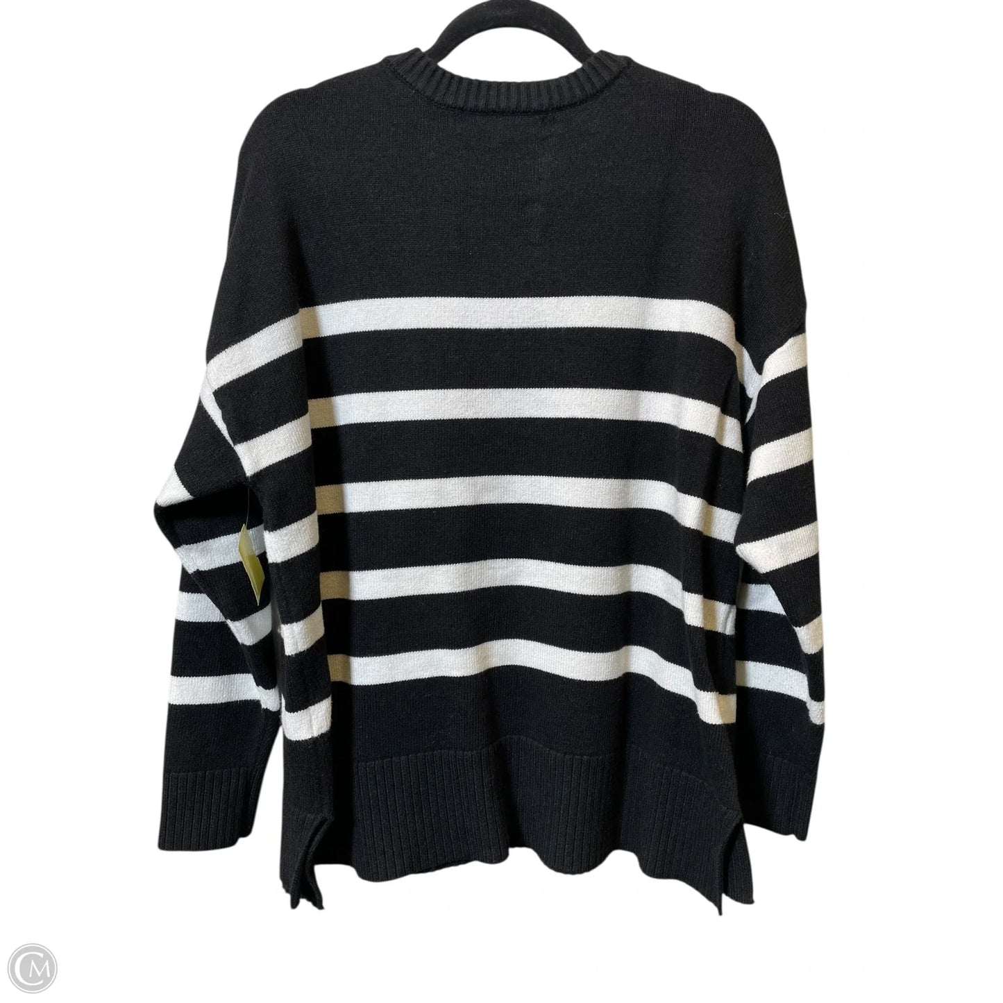Sweater By French Connection In Black & White, Size: L