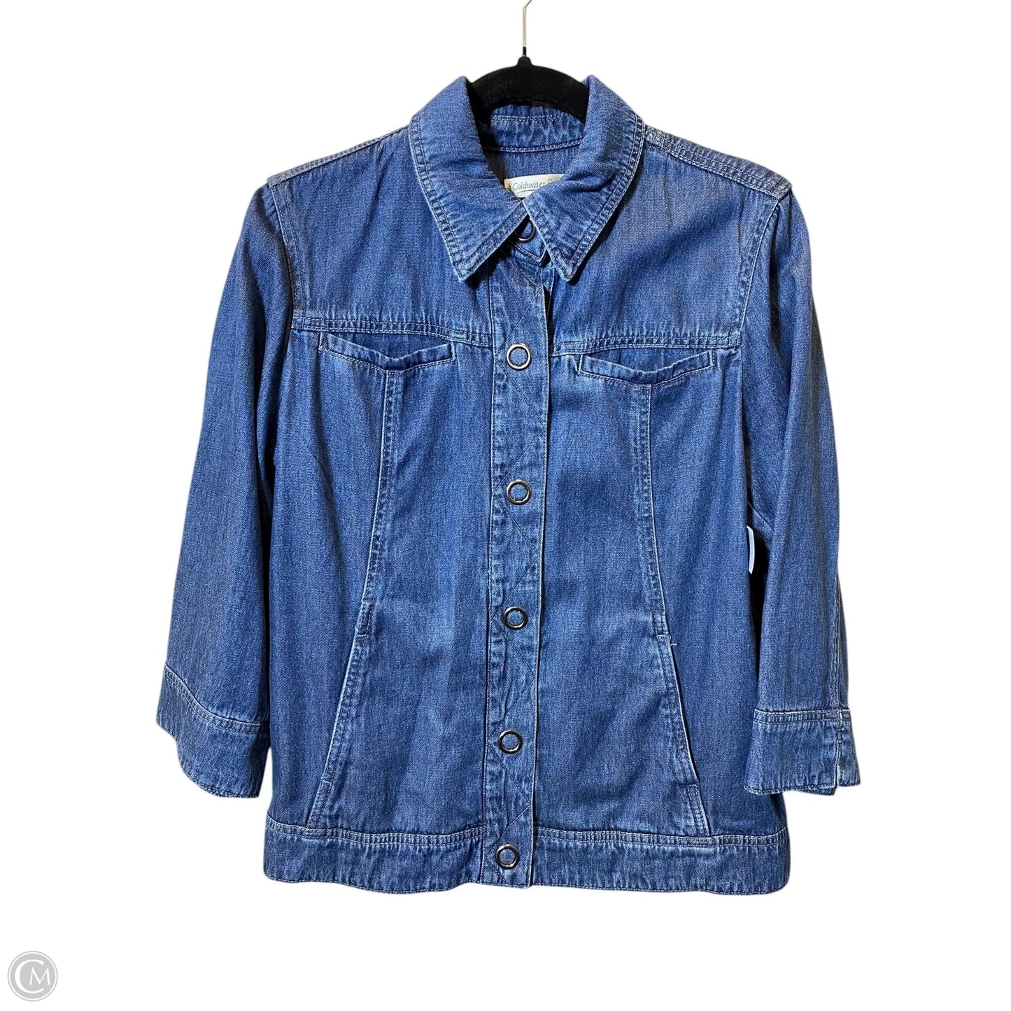 Jacket Denim By Coldwater Creek In Blue Denim, Size: M
