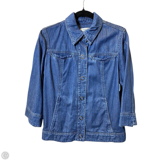 Jacket Denim By Coldwater Creek In Blue Denim, Size: M