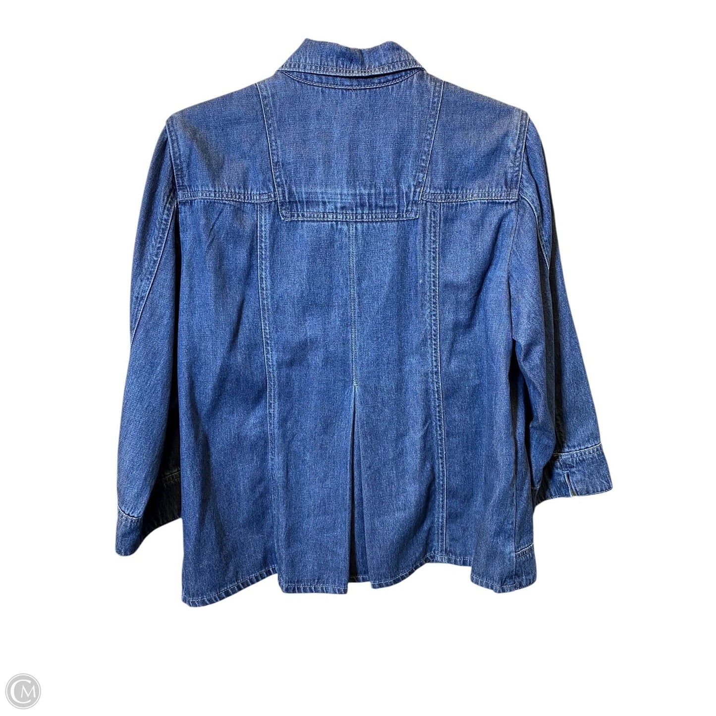 Jacket Denim By Coldwater Creek In Blue Denim, Size: M